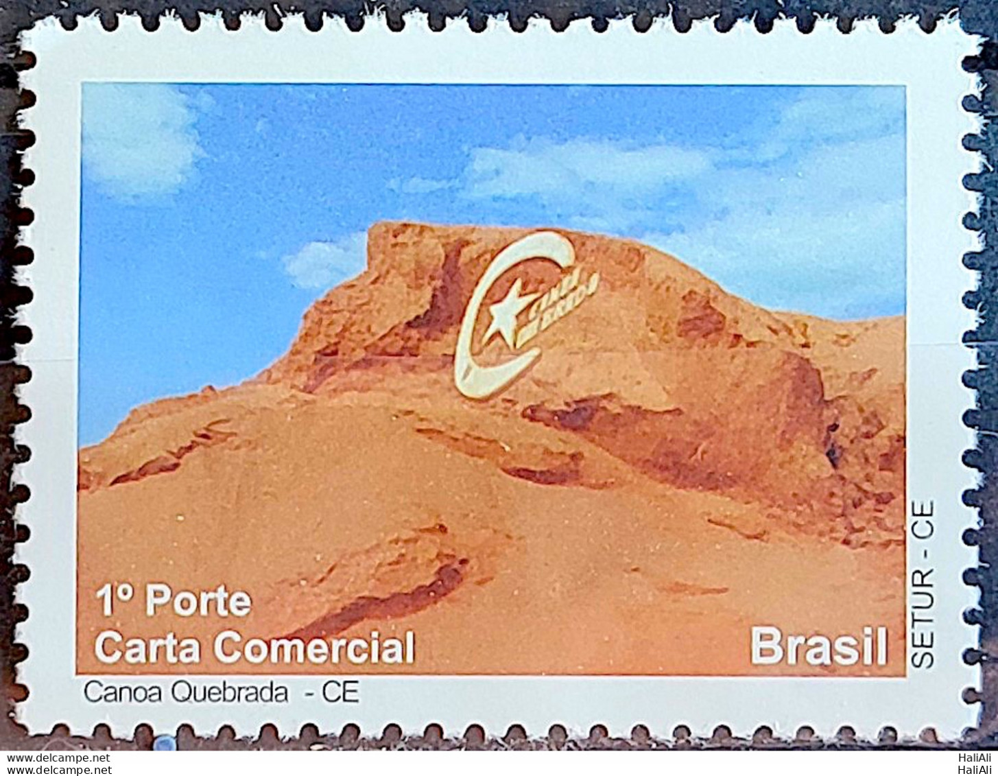 C 2872 Brazil Depersonalized Stamp Tourism Ceara 2009 Beach Canoa Quebrada - Personalisiert