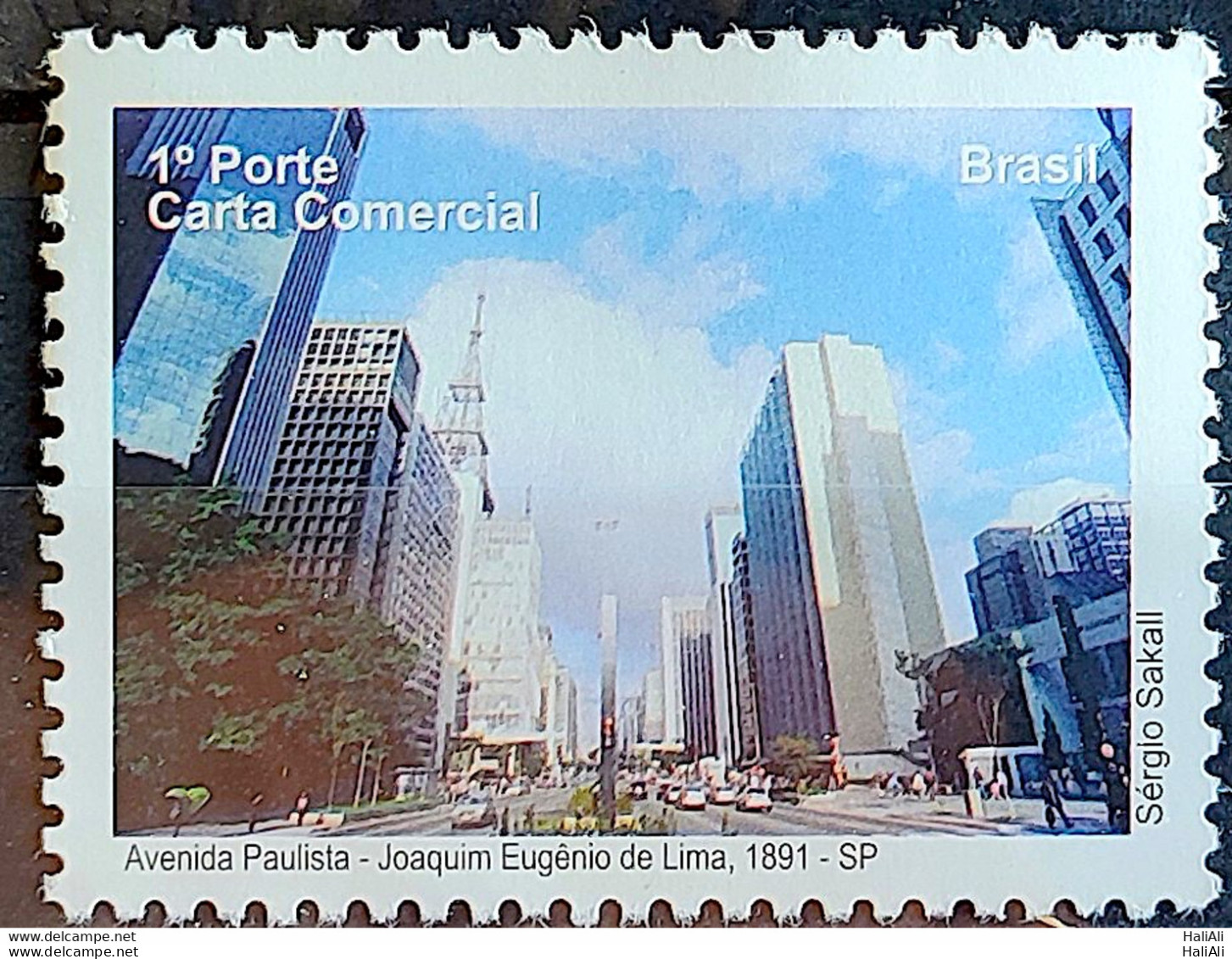 C 2874 Brazil Depersonalized Stamp Tourism Sao Paulo 2009 Avenida Paulista - Personalized Stamps