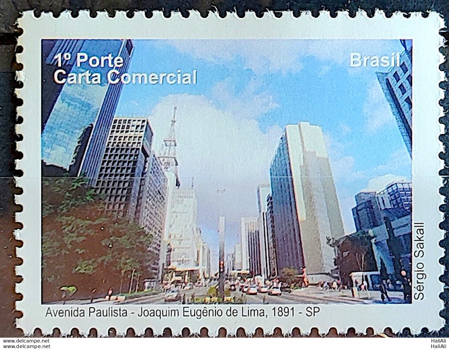 C 2874 Brazil Depersonalized Stamp Tourism Sao Paulo 2009 Avenida Paulista - Gepersonaliseerde Postzegels