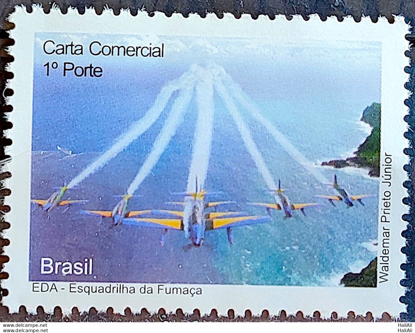 C 2814 Brazil Depersonalized Stamp Smoke Squadron Militar Airplane 2009 - Personalisiert