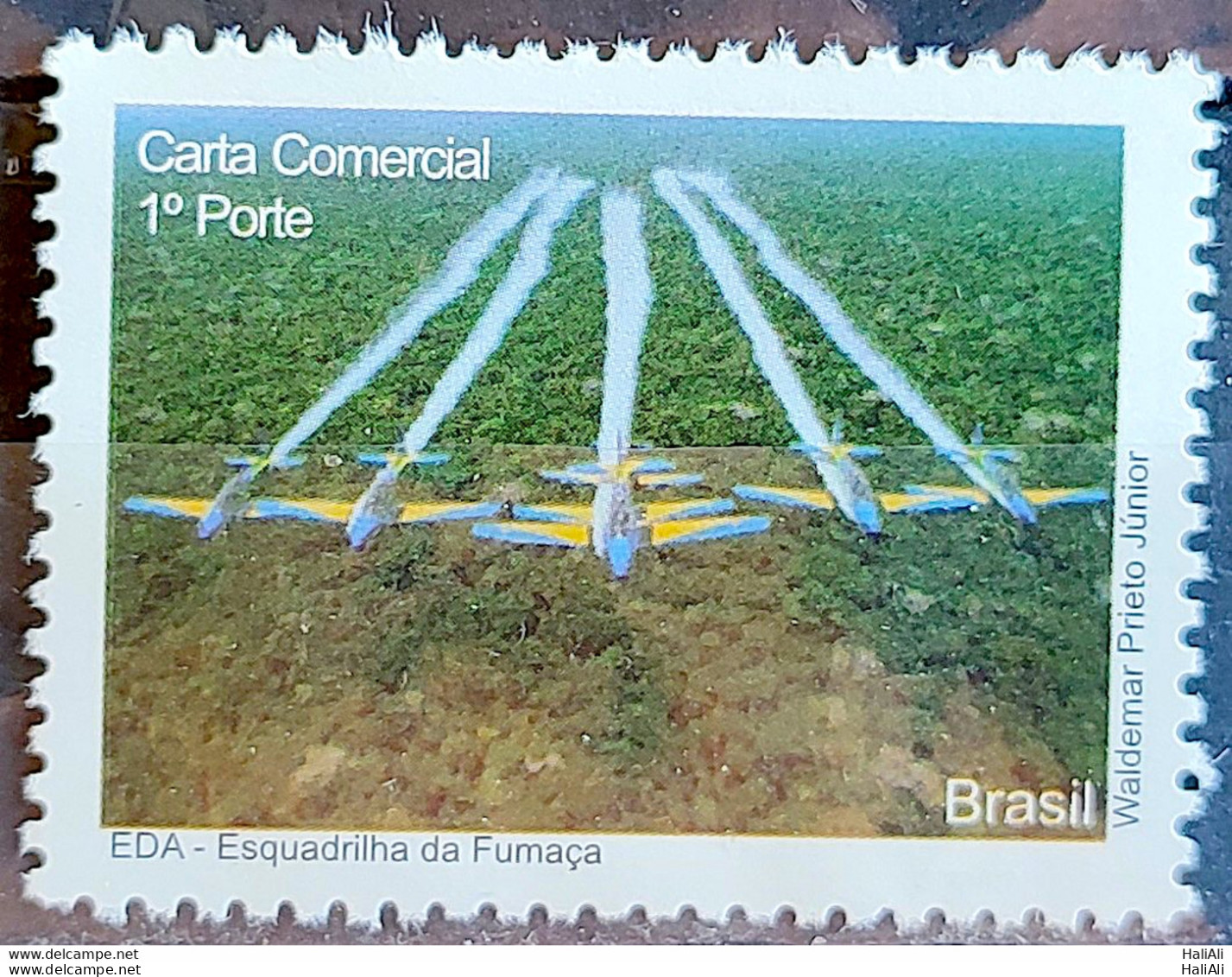 C 2819 Brazil Depersonalized Stamp Smoke Squadron Militar Airplane 2009 - Personalized Stamps