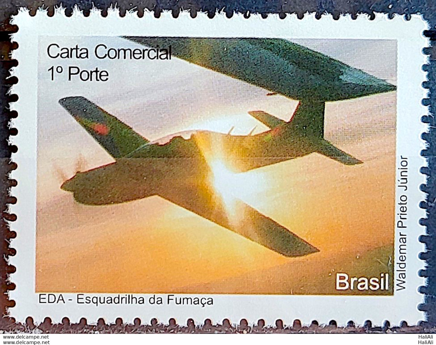 C 2817 Brazil Depersonalized Stamp Smoke Squadron Militar Airplane 2009 - Personalized Stamps