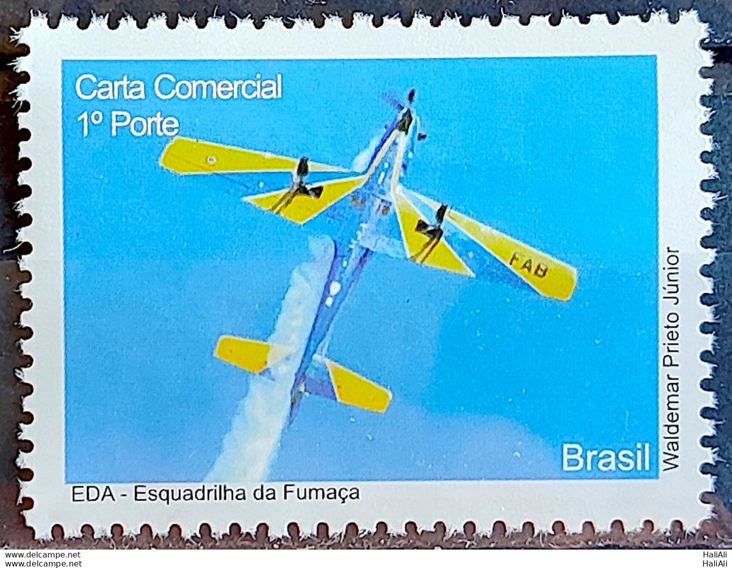 C 2816 Brazil Depersonalized Stamp Smoke Squadron Militar Airplane 2009 - Personalized Stamps