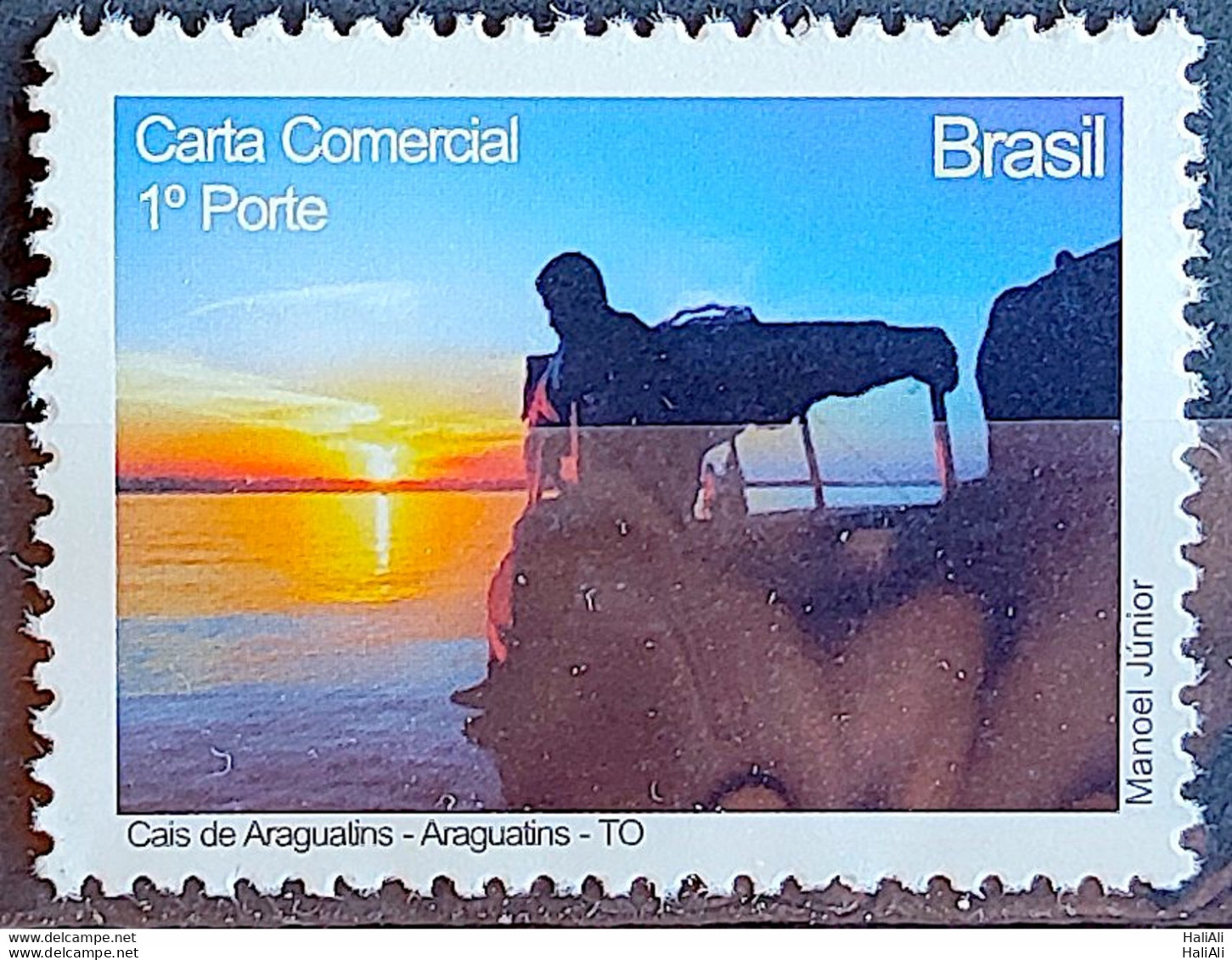 C 2807 Brazil Depersonalized Stamp Tocantins Tourism 2009 Cais De Araguatins Sunset - Personalized Stamps