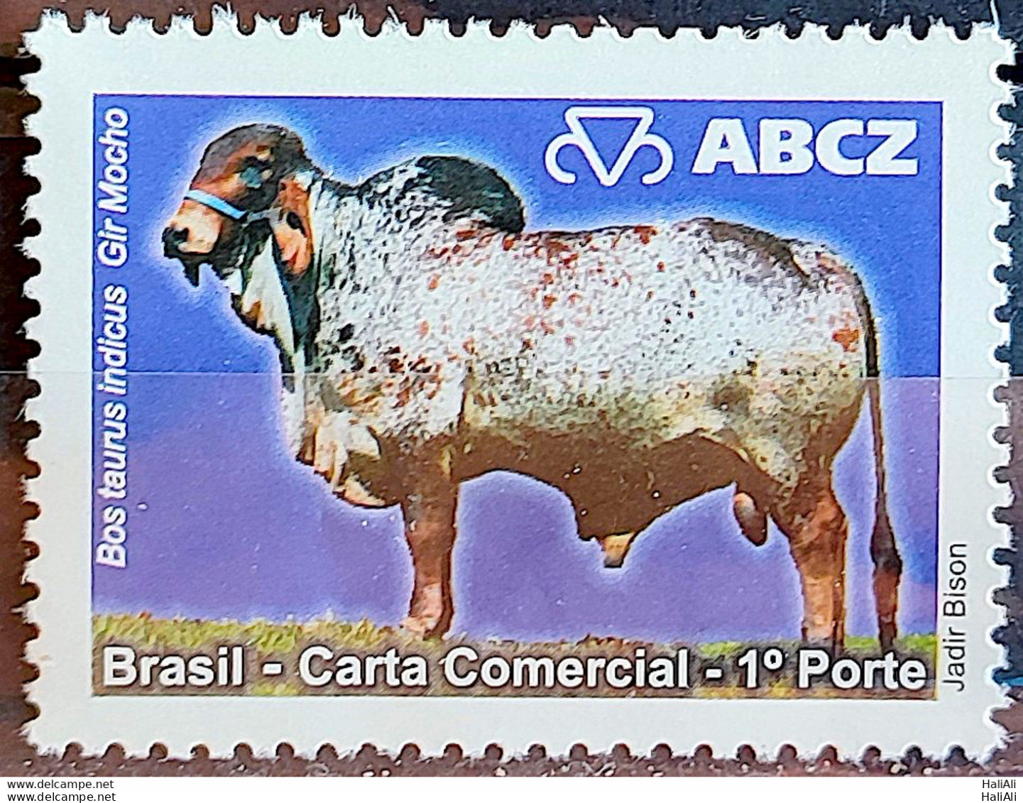 C 2798 Brazil Depersonalized Stamp EXPOZEBU ABCZ Cattle Ox 2009 Gir Mocho - Personnalisés