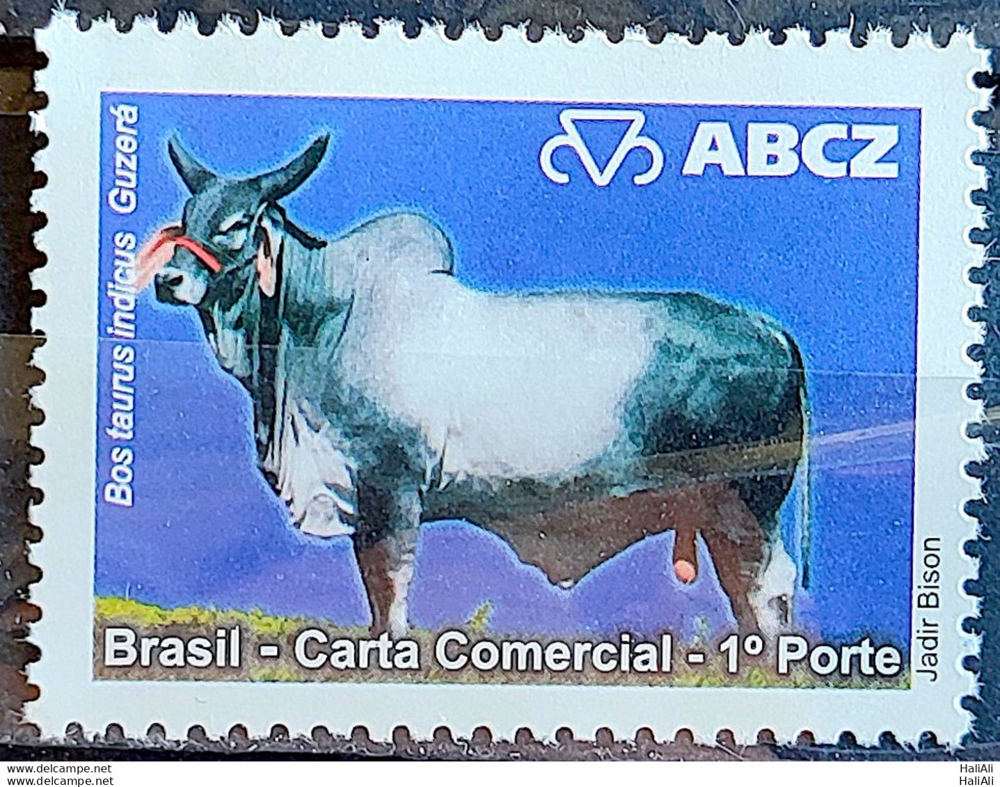 C 2795 Brazil Depersonalized Stamp EXPOZEBU ABCZ Cattle Ox 2009 Guzera - Personnalisés