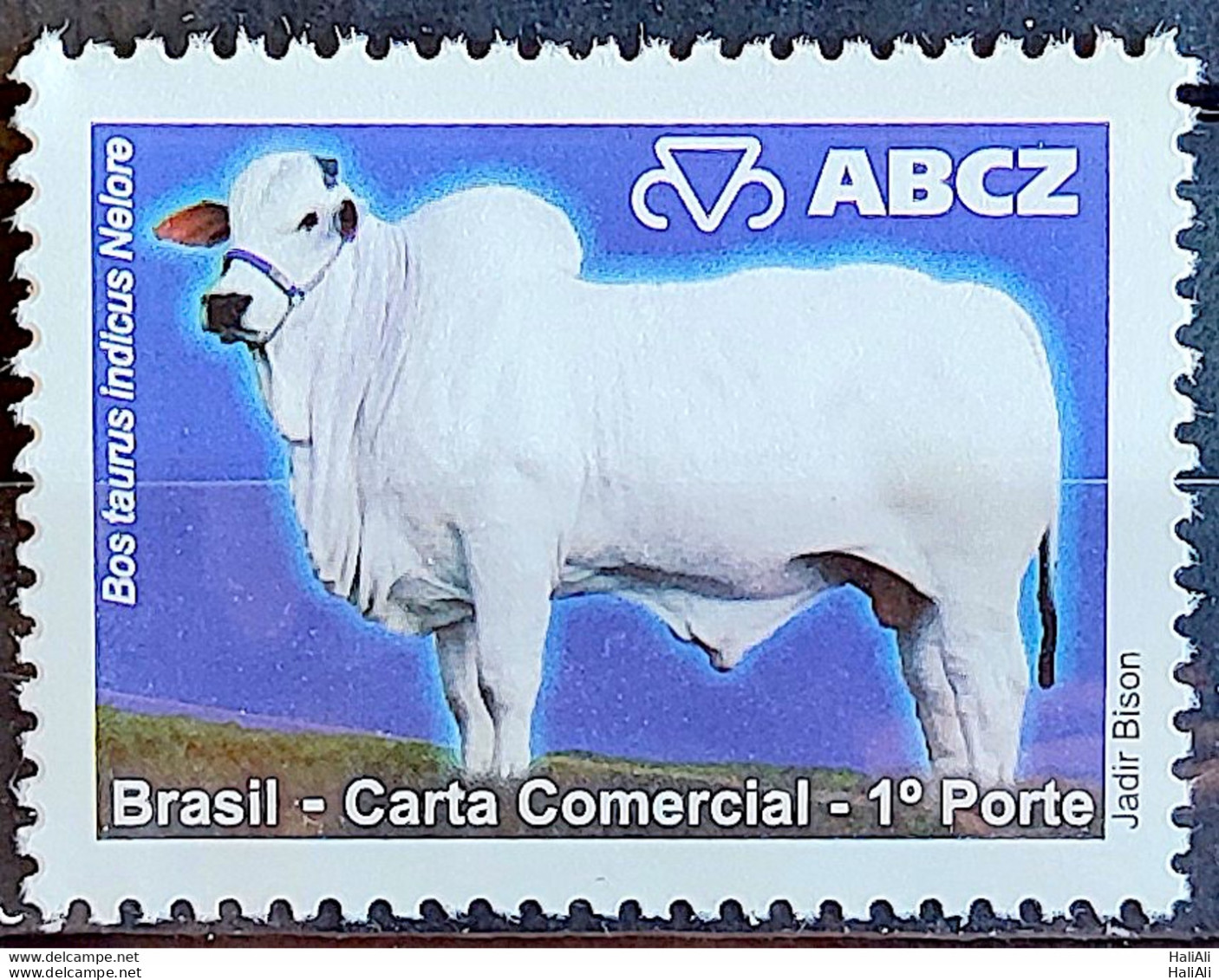 C 2794 Brazil Depersonalized Stamp EXPOZEBU ABCZ Cattle Ox 2009 Nellore - Personnalisés