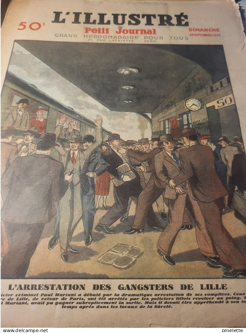 P J 34 /LILLE ARRESTATION GANSTERS /POITRIMOL MAURICE CORIEM / GYMNASTIQUE SUEDOISE - Le Petit Journal