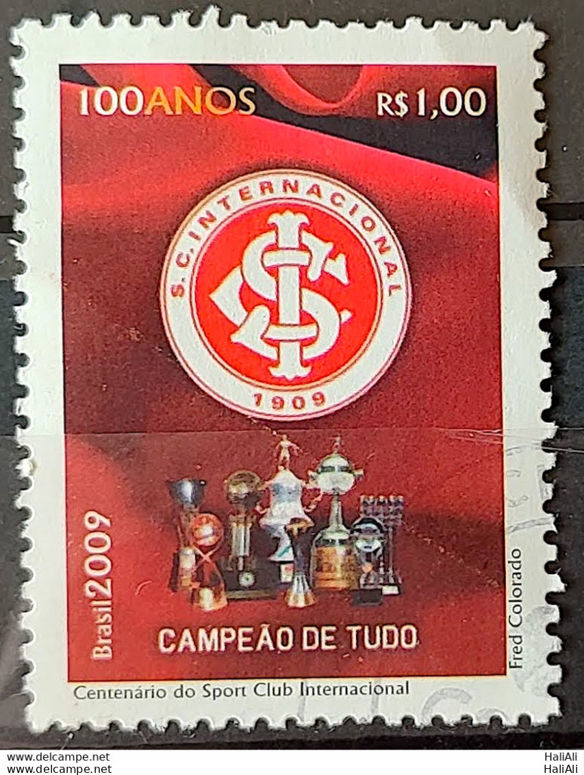 C 2780 Brazil Stamp Sport Club International Football Soccer 2009 Circulated 1 - Used Stamps