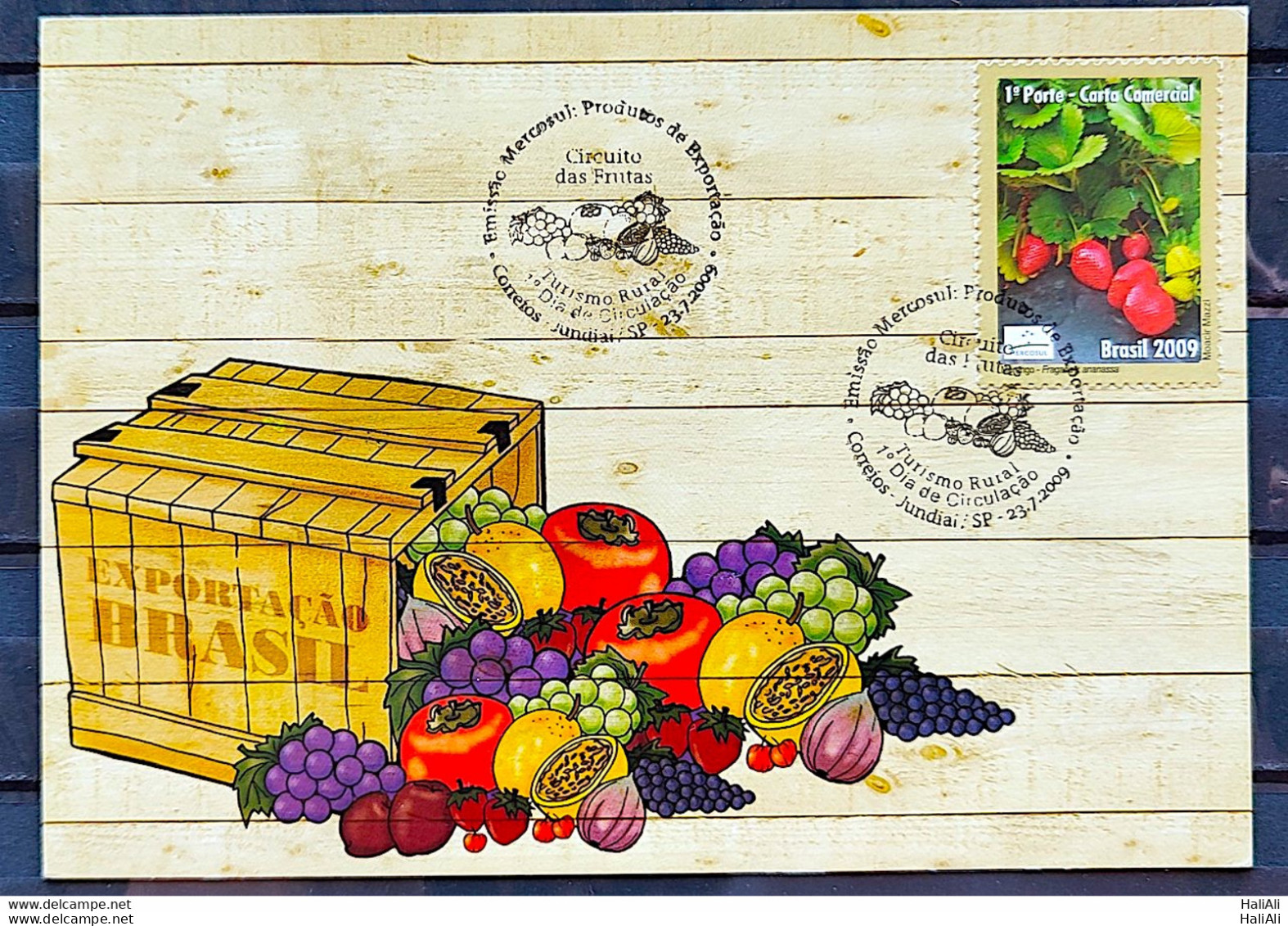 Brazil Maximum Card Fruit Circuit 2009 Strawberry  - Maximumkaarten