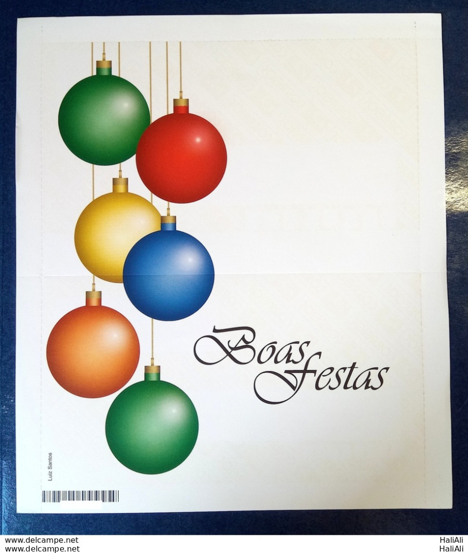 Brazil Aerogram Cod 075 Christmas Balls 2009 - Enteros Postales