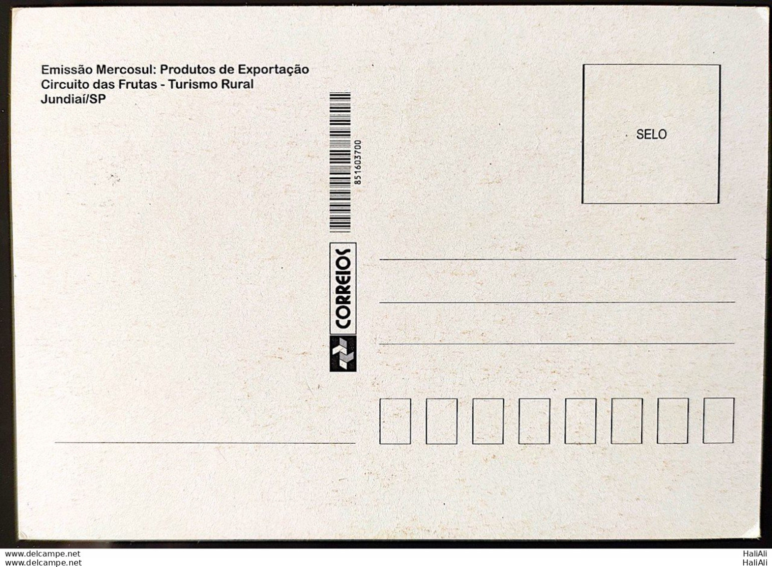 Brazil Maximum Card Fruit Circuit Uva 2009 CBC SP Postcard - Sonstige & Ohne Zuordnung