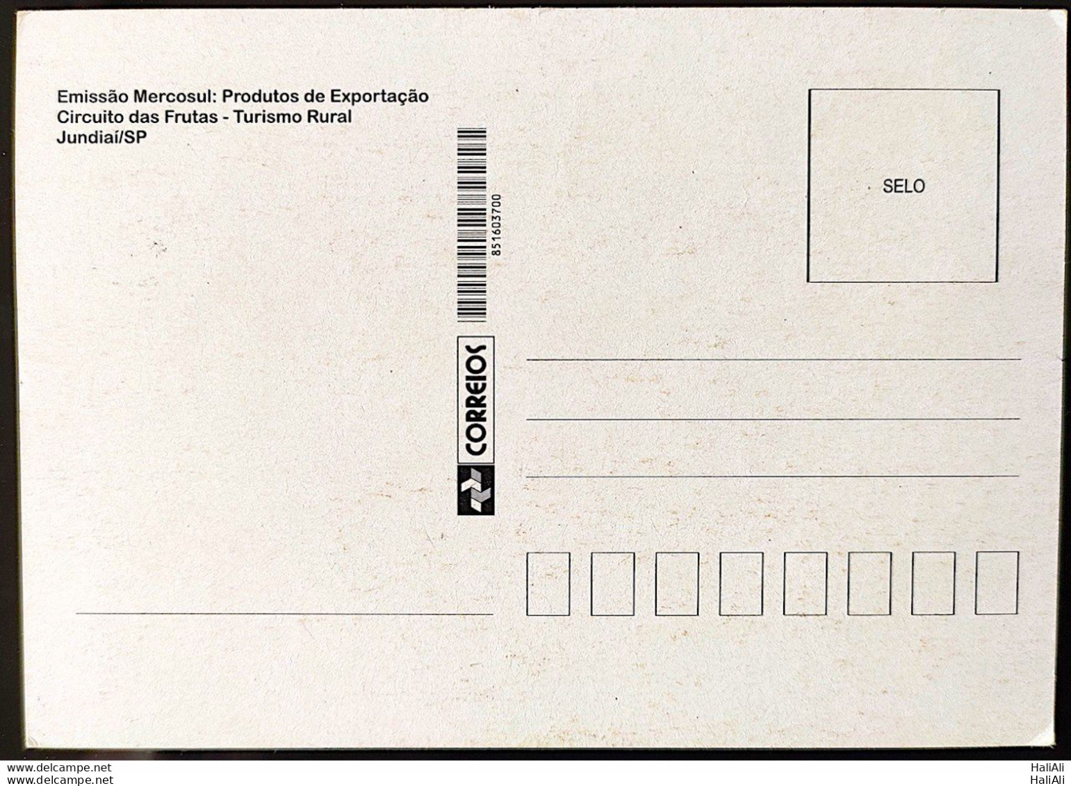 Brazil Maximum Card Fruit Circuit Uva 2009 CBC SP Postcard - Autres & Non Classés