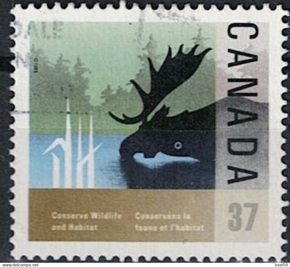 Kanada - Elch (Alces Alces) (Mi.Nr: 1884) 1988 - Gest Used Obl - Used Stamps