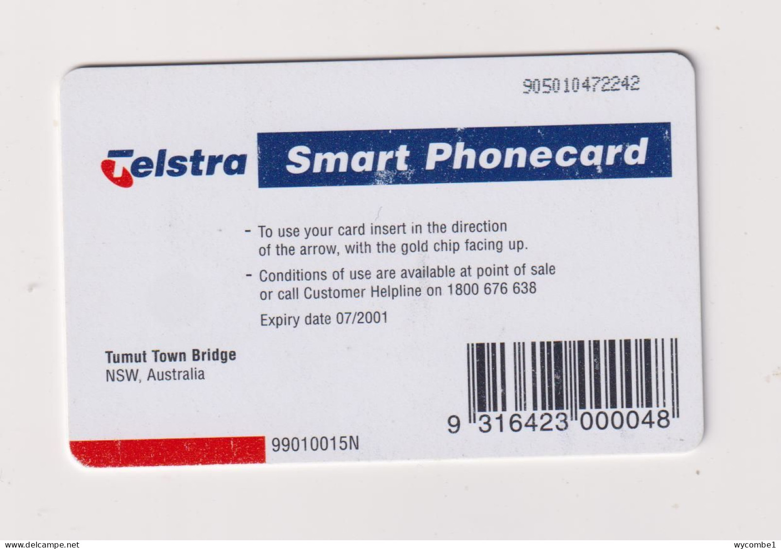 AUSTRALIA -   Tumut Town Bridge Chip Phonecard - Australia