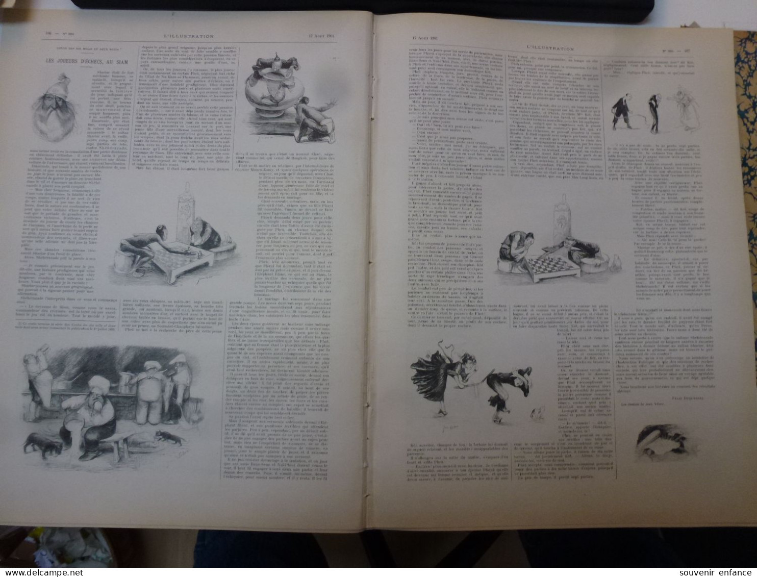 L'Illustration Août 1901 Funérailles Impératrice Frédéric Siam Thaïlande Joueurs D'Echecs Crispi Pernod Pontarlier - L'Illustration