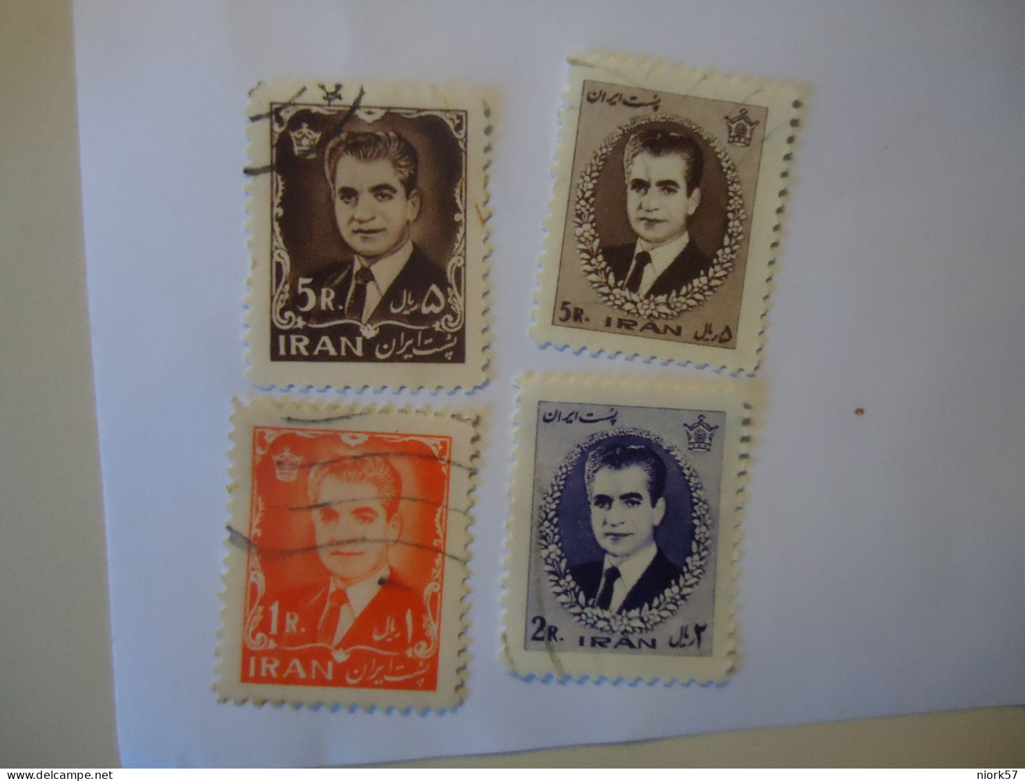 IRAN USED 4  STAMPS SULTAN 1962 - Iran