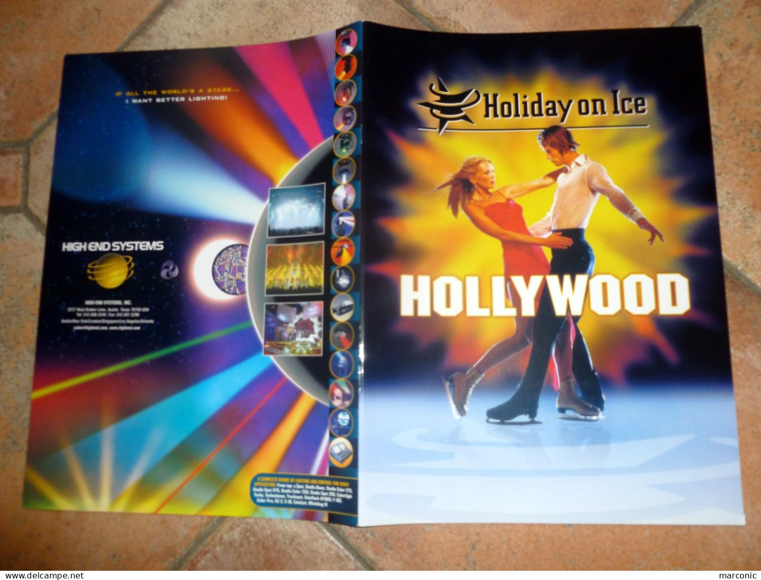 Programme HOLIDAY ON ICE Au ZENITH 2003 HOLLYWOOD Avec 2 TICKETS D'ENTREE - Programmes