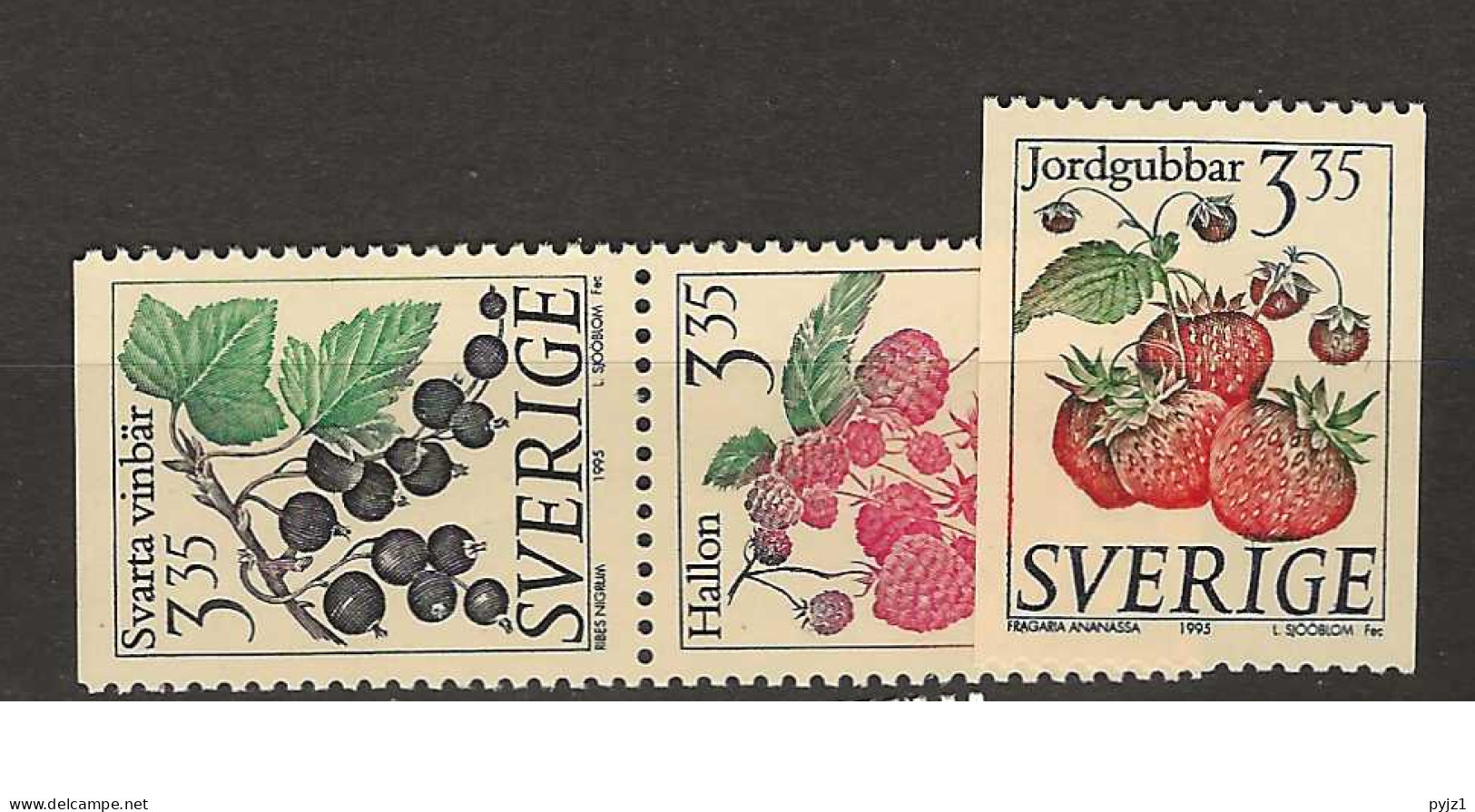 1995 MNH Sweden,Michel 1862-64, Postfris - Nuevos