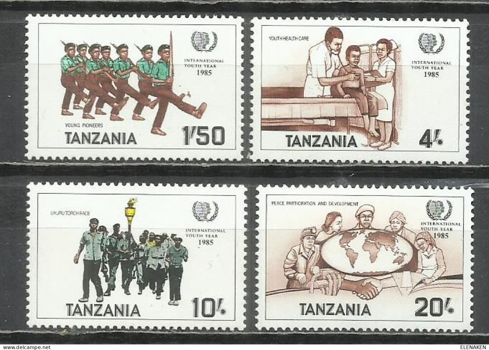 8527Q- MNH** AFRICA SERIE COMPLETA TANZANIA 1986 COLONIA INGLESA 266P/266S - Tanzania (1964-...)