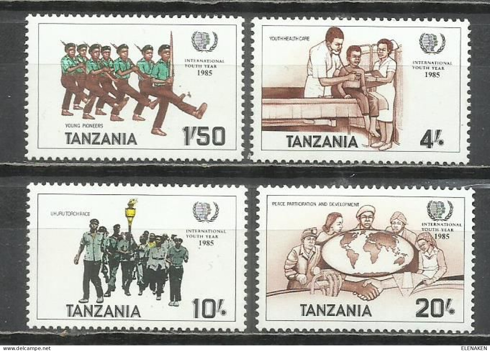 8527Q- MNH** AFRICA SERIE COMPLETA TANZANIA 1986 COLONIA INGLESA 266P/266S - Tansania (1964-...)