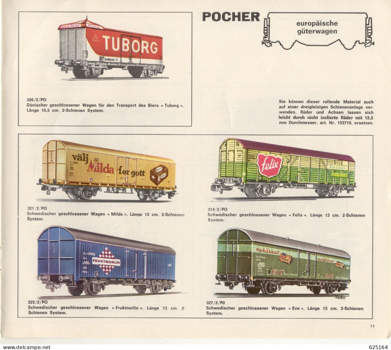 Catalogue POCHER 1970 Automodels Scale 1:8, Cannons 1:20, Trains HO 1:87 - German