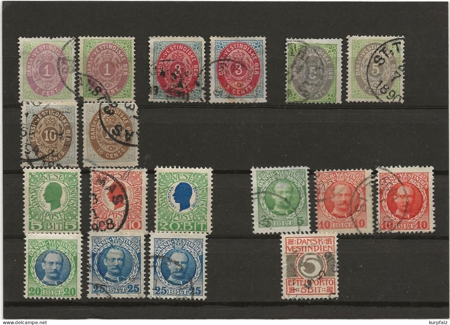 Dänisch Westindien, Danish West Indies 1873 - 1908 - Danemark (Antilles)