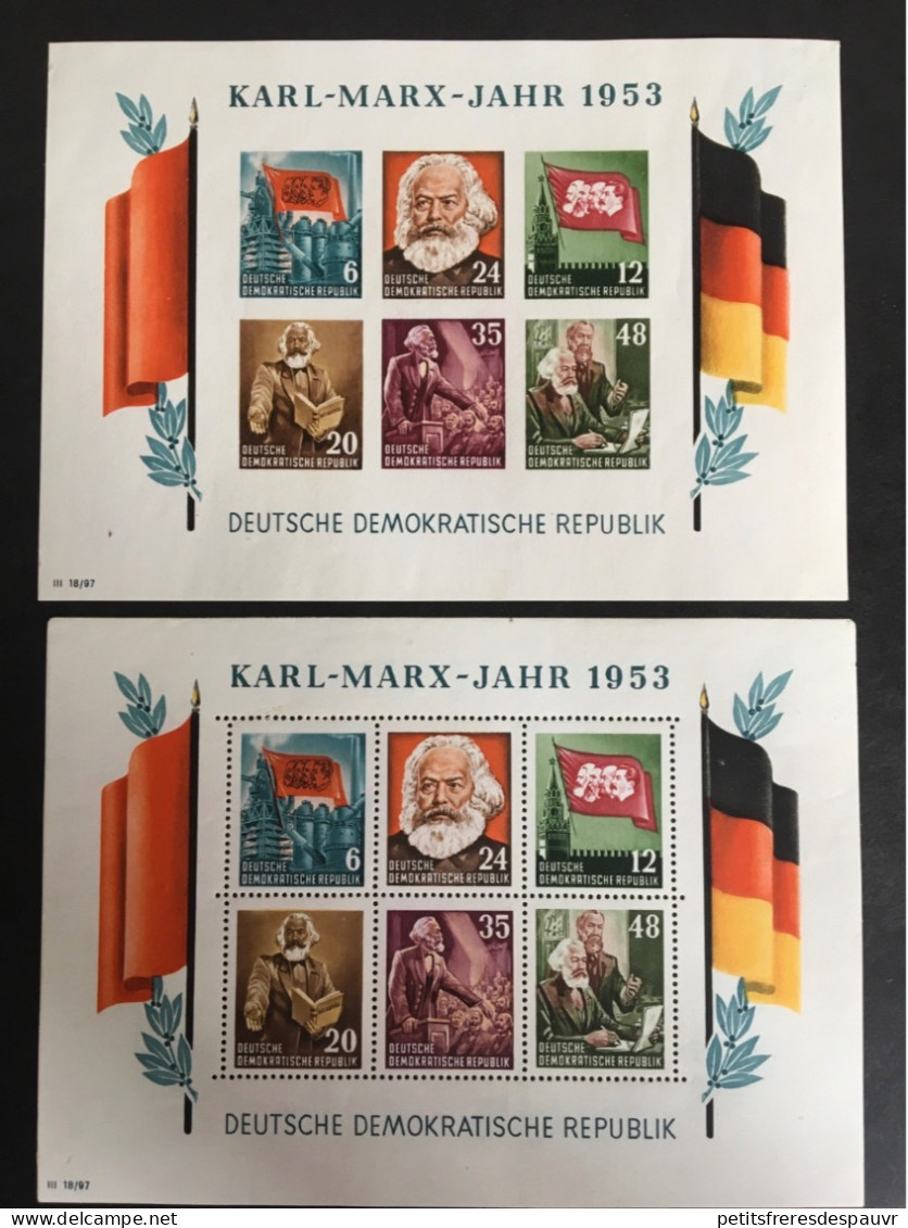 ALLEMAGNE DDR - Bloc 2a 2b - Neufs SANS Charnière MNH ** - 1950-1970