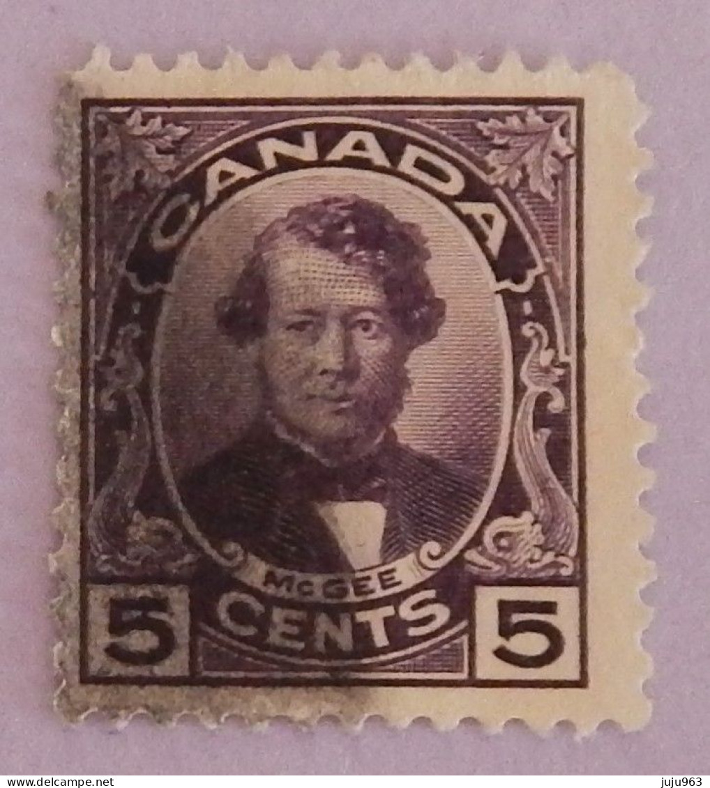 CANADA YT 126 OBLITÉRÉ "D ARCY MCGEE" ANNÉE 1927 - Used Stamps