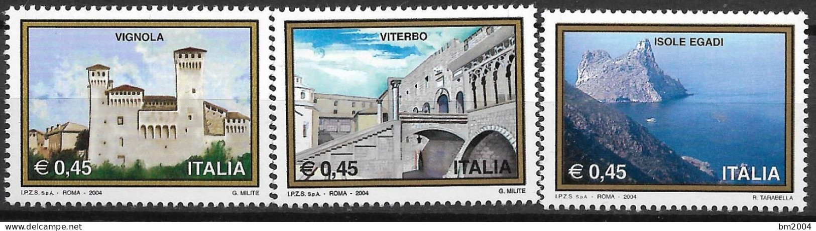 2004 Italien  Mi. 2963-5 **MNH Tourismus. - 2001-10:  Nuevos