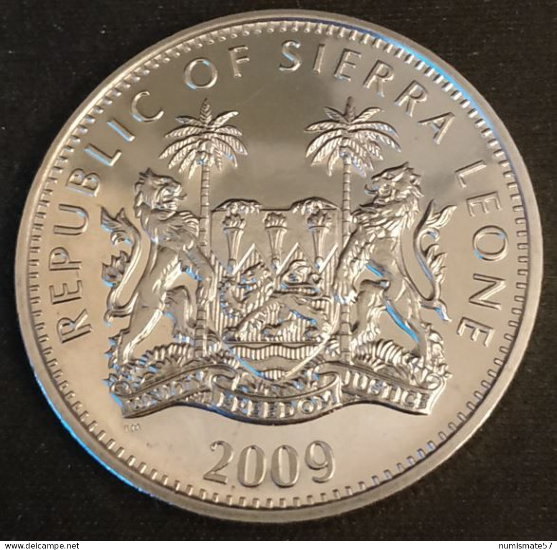 RARE - SIERRA LEONE - 1 Dollar 2009 - Michael Jackson - KM 358 - Sierra Leone