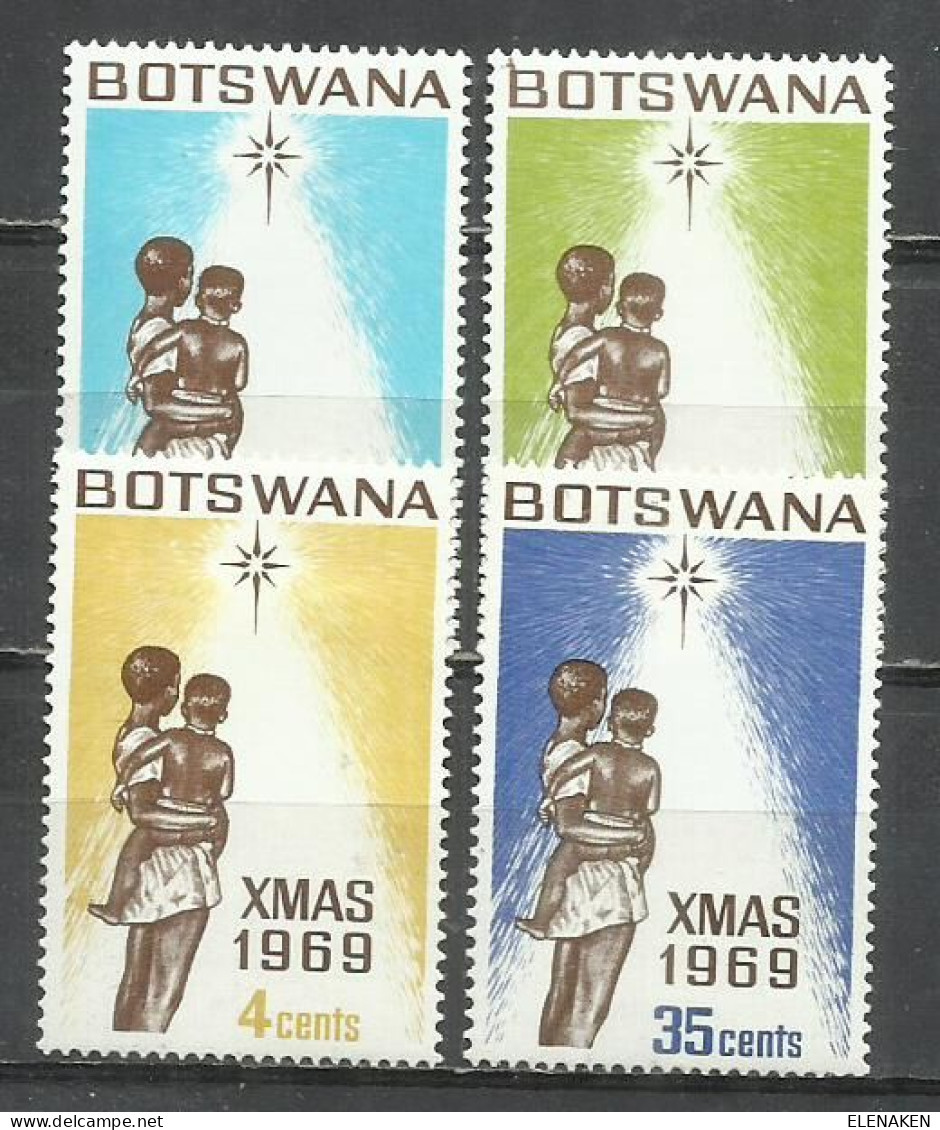 8530H-SERIE COMPLETA AFRICA BOTSWANA 1969 Nº 206/209 NUEVOS * - Botswana (1966-...)