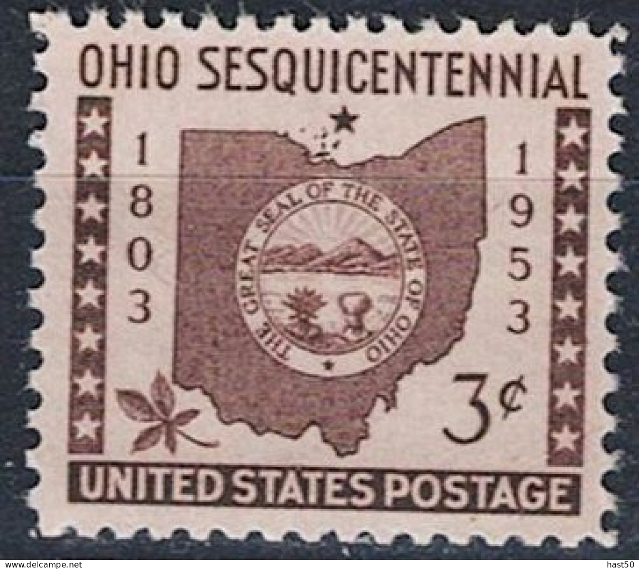 USA -  150 Jahre Staat Ohio (Mi.Nr: 637) 1953 - Postfrisch ** MNH - Ungebraucht