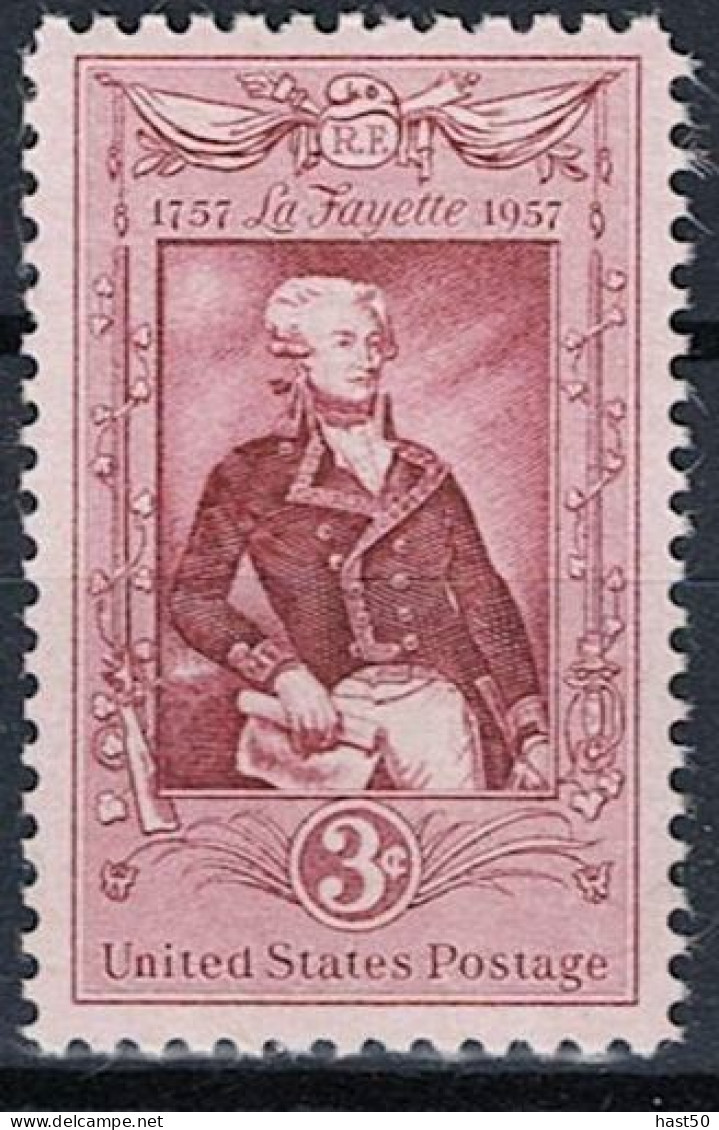 USA -  200. Geburtstag Des Marquis De Lafayette (Mi.Nr: 720) 1957 - Postfrisch ** MNH - Ungebraucht