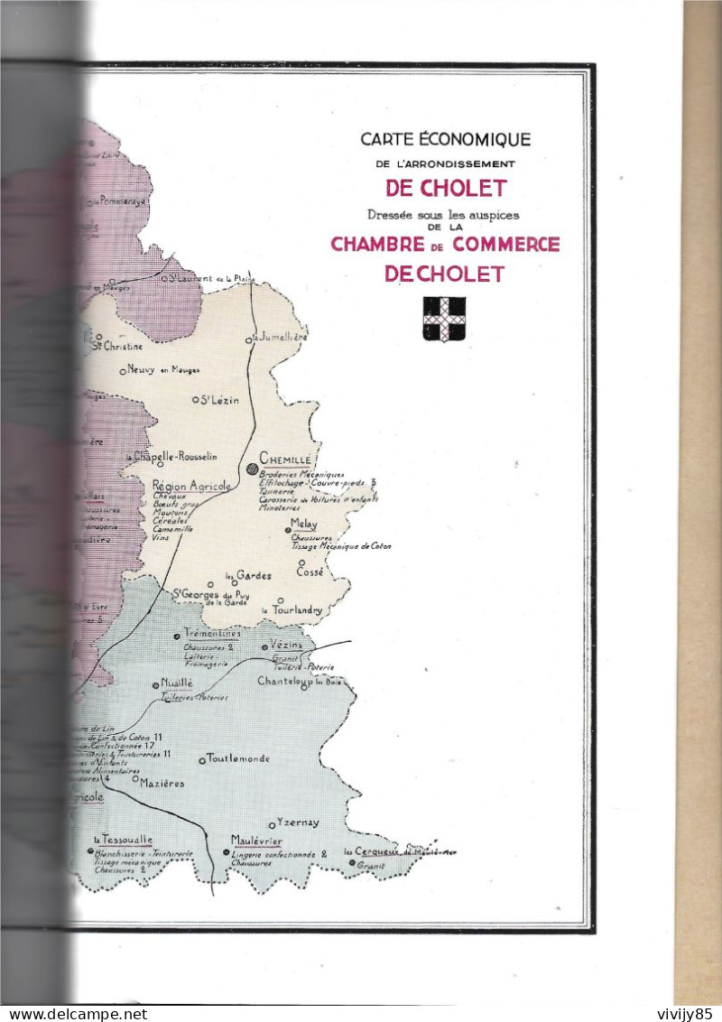 49 -Livre Rare"CHOLET Et Son Arrondissement"( Monographie )-BEAUPREAU-CHEMILLE-MONTFAUCON-CHAMPTOCEAUX - Pays De Loire