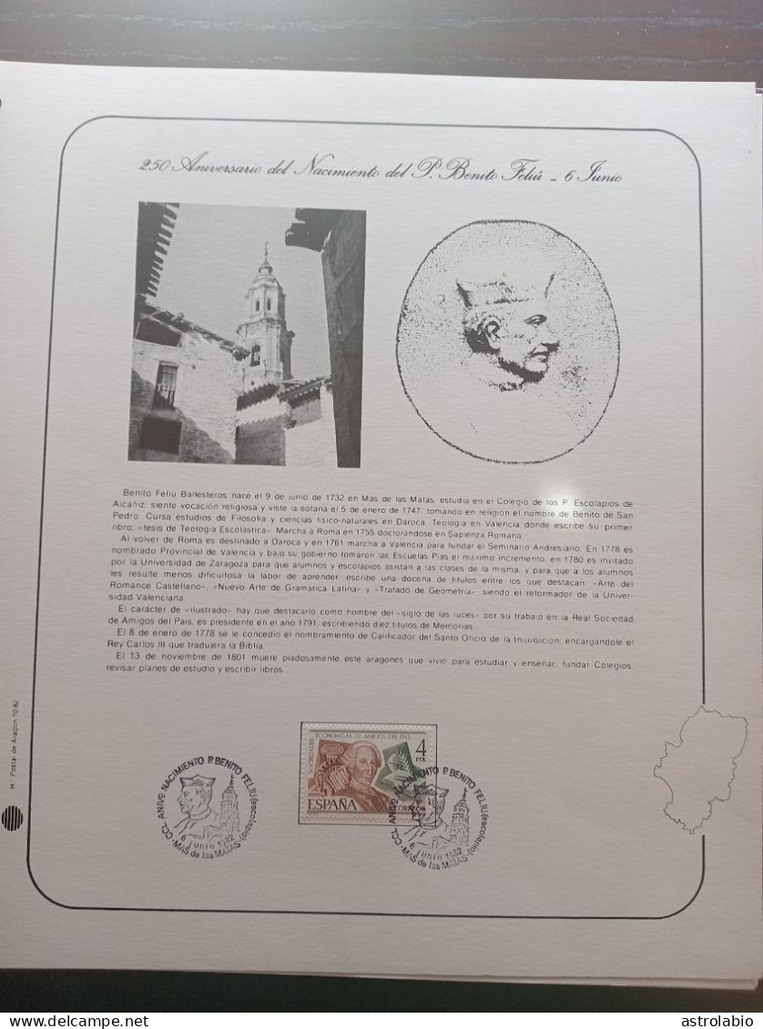 Historia Postal de Aragón, Albúm con 60 hojas comemorativas con sus matasellos especiales. Solo 25 scaneadas.