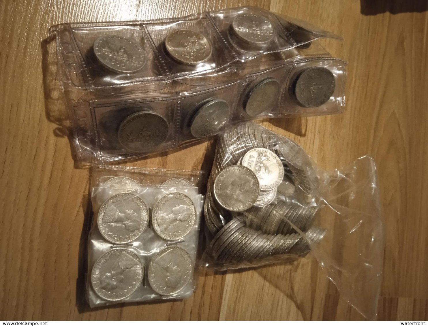 ITALY Silver Lot 500 Lire 128 Pcs 1.176 G Fine Silver - 500 Liras