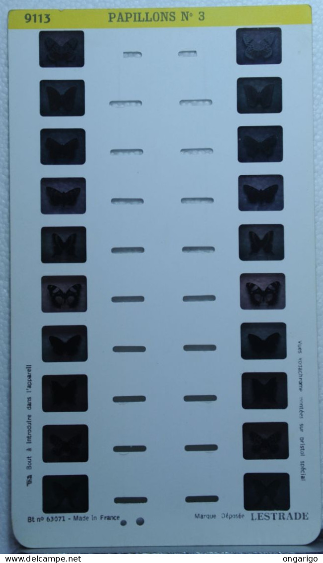 LESTRADE :    9113  PAPILLONS  N°3 - Visores Estereoscópicos