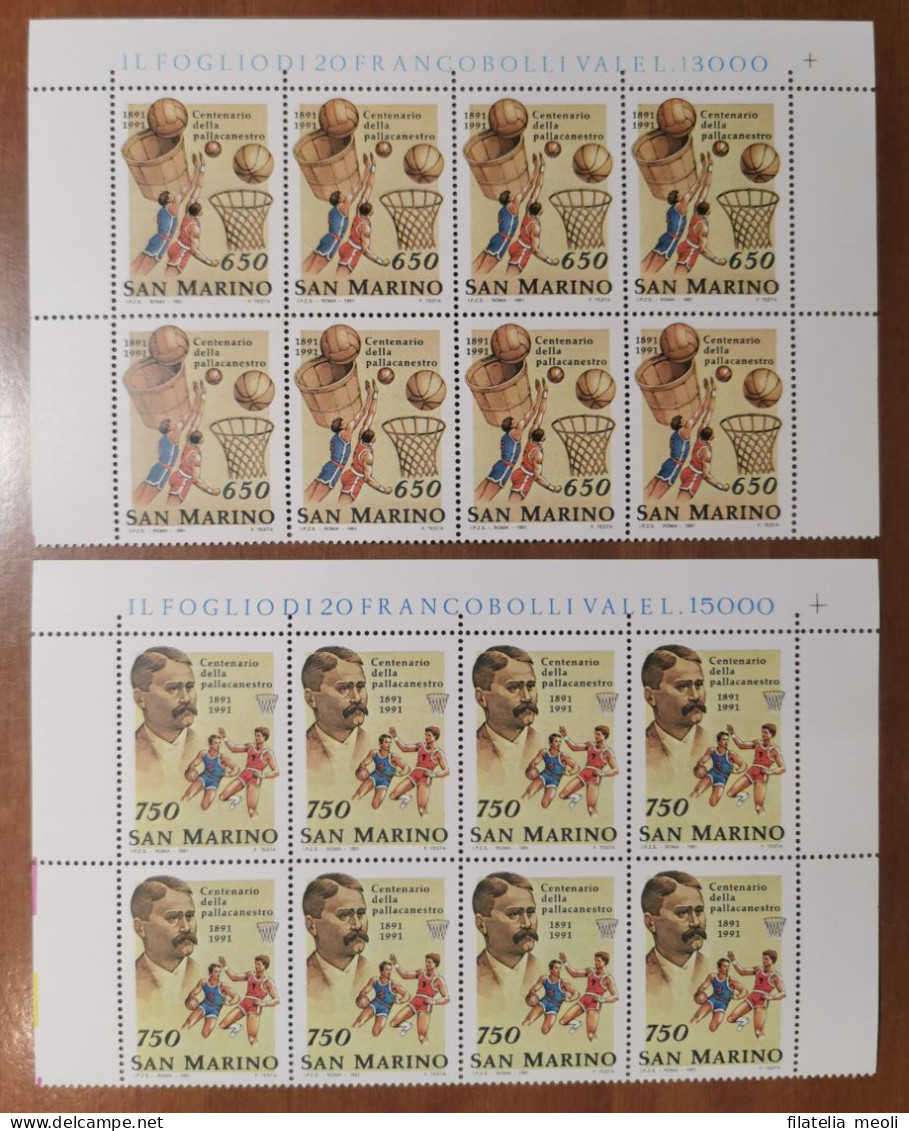 SAN MARINO 1991 PALLACANESTRO - Unused Stamps