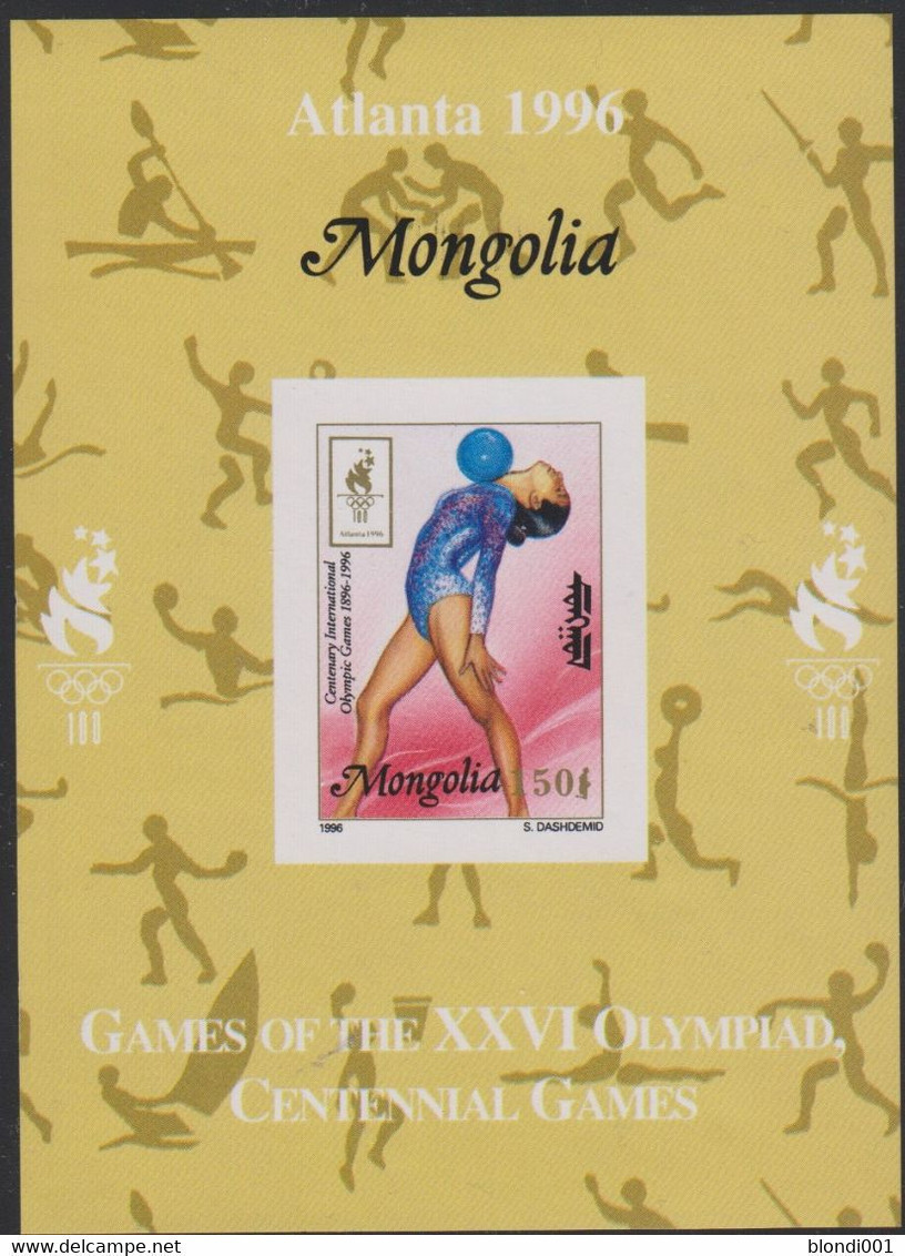 Olympics 1996 - Gymnastics - Basketball - Fencing - MONGOLIA - S/S Imp. MNH - Zomer 1996: Atlanta
