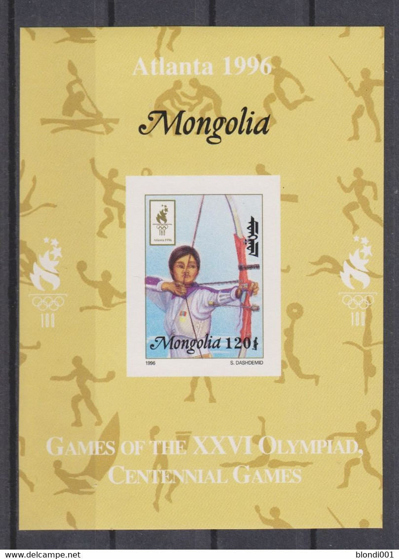 Olympics 1996 - Archery - MONGOLIA - S/S Imp. MNH - Summer 1996: Atlanta