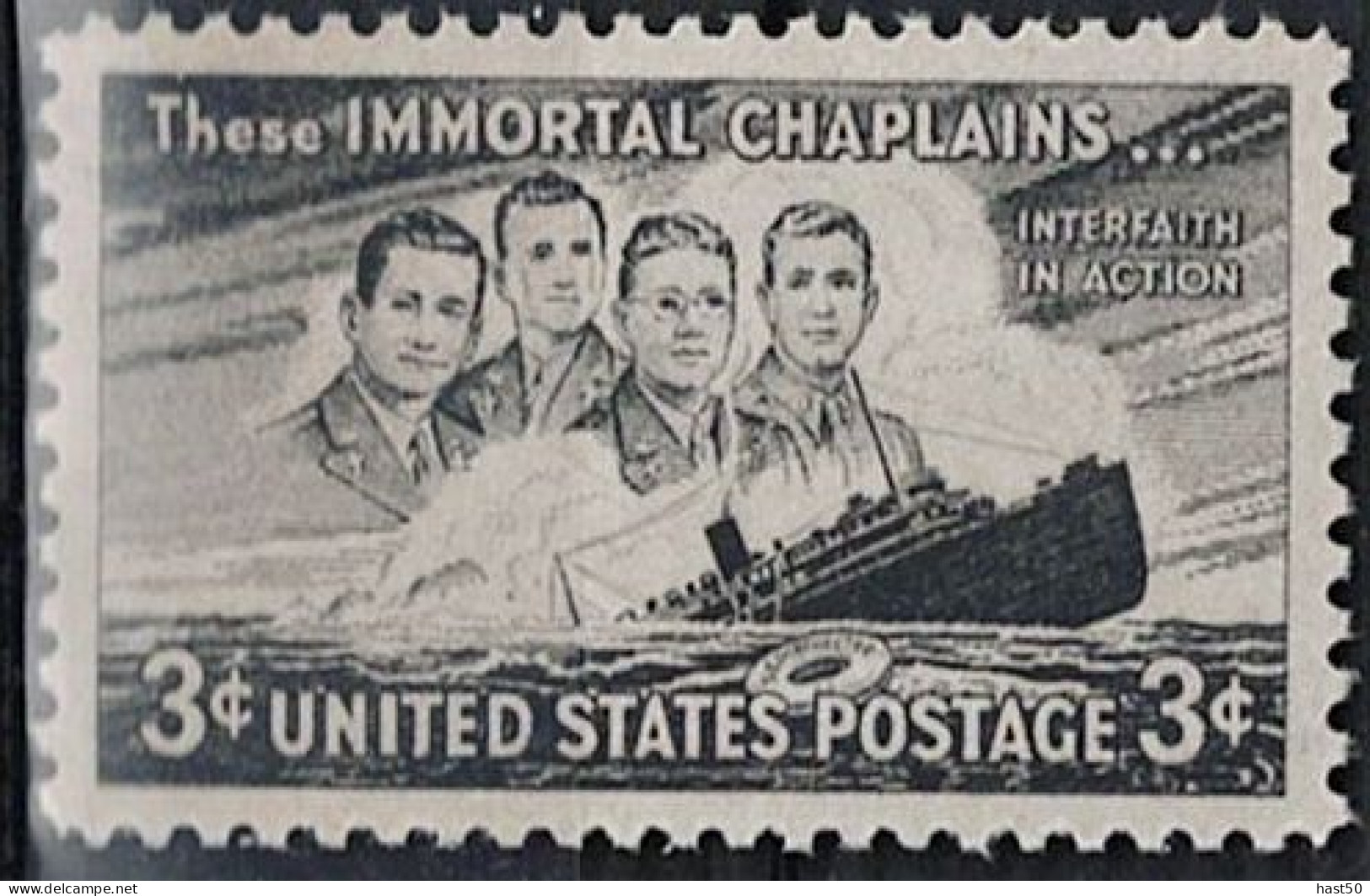 USA -  Vier „unsterblichen Geistlichen“ (Mi.Nr: 568) 1948 - Postfrisch ** MNH - Ungebraucht