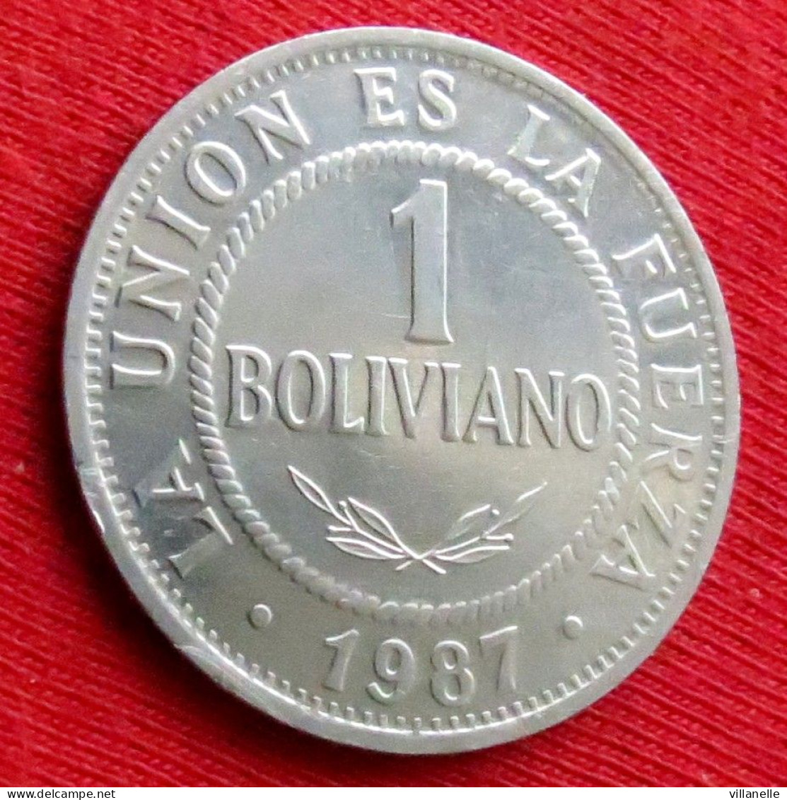 Bolivia 1 Boliviano 1987 Bolivie W ºº - Bolivie