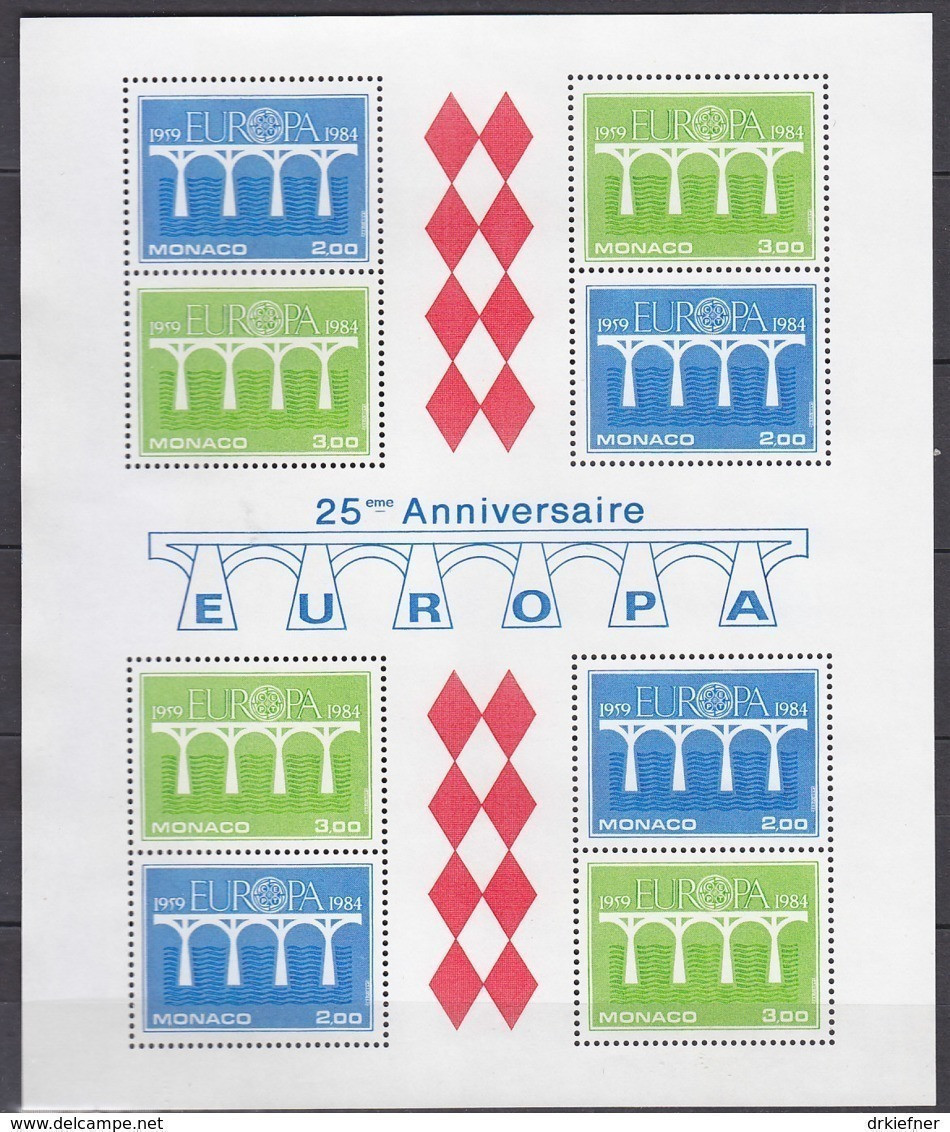 MONACO Block 26, Postfrisch **, 25 Jahre Europa CEPT 1984 - 1984