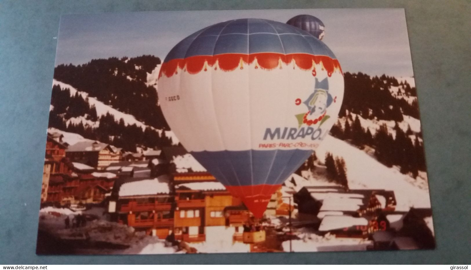 CPM MONGOLFIERE BALLON ENVOL DE MONGOLFIERES LES SAISIES SAVOIE 2/89 TIRAGE LIMITE 40 EXPL PHOTOCARTE - Globos