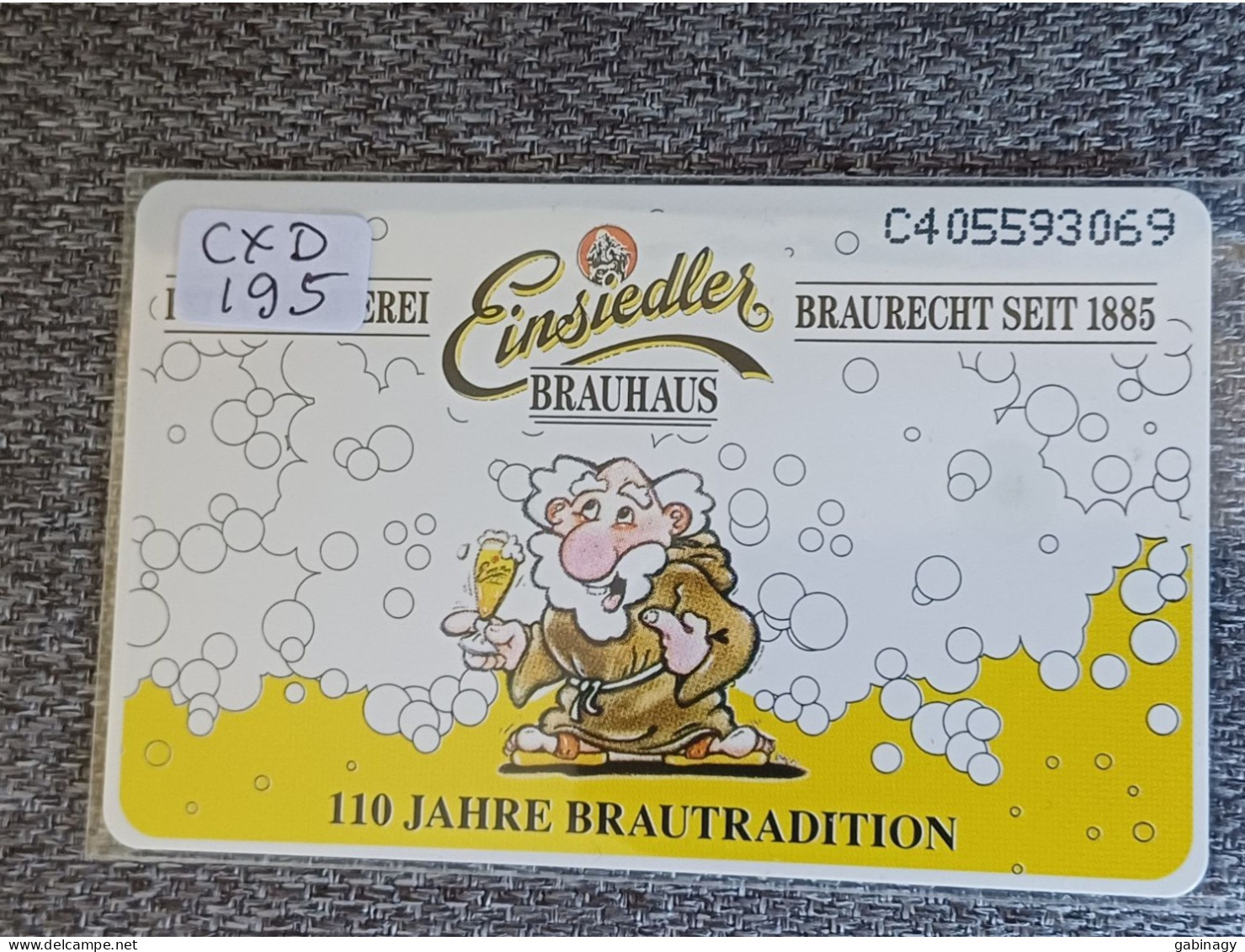 NETHERLANDS - CXD195 - Einsiedler Brauhaus - BEER - 1.000EX. - Privées