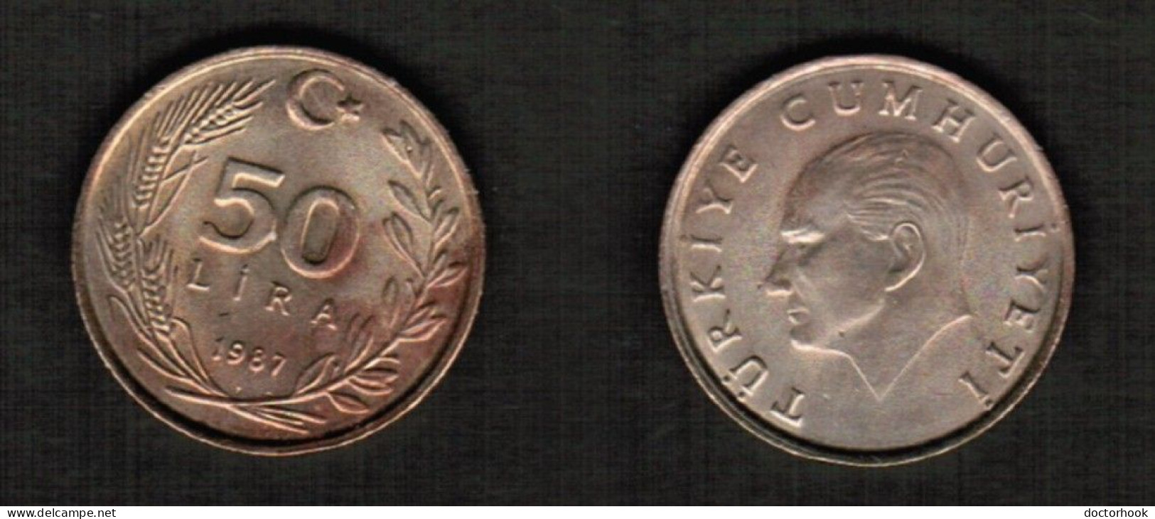 TURKEY    50 LIRA 1987 (KM # 966) #7765 - Turkije