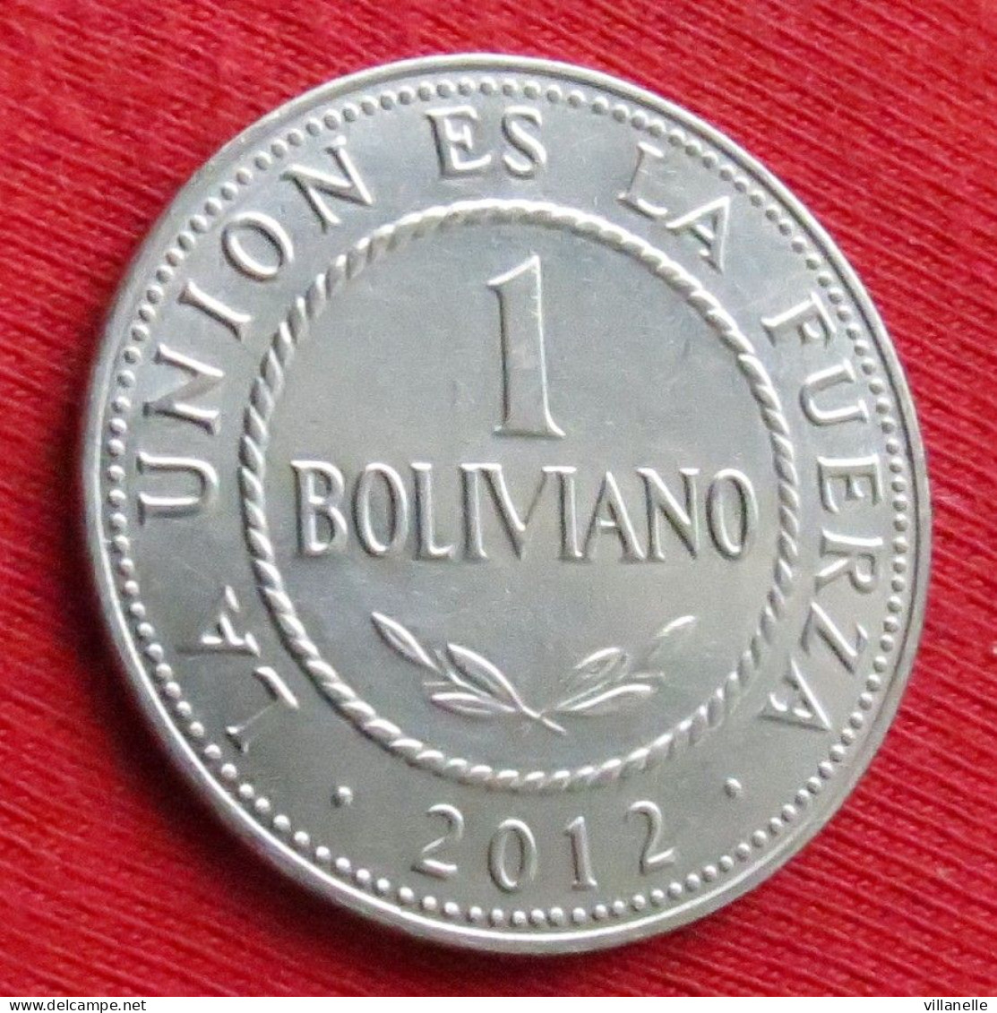 Bolivia 1 Boliviano 2012 Bolivie W ºº - Bolivia