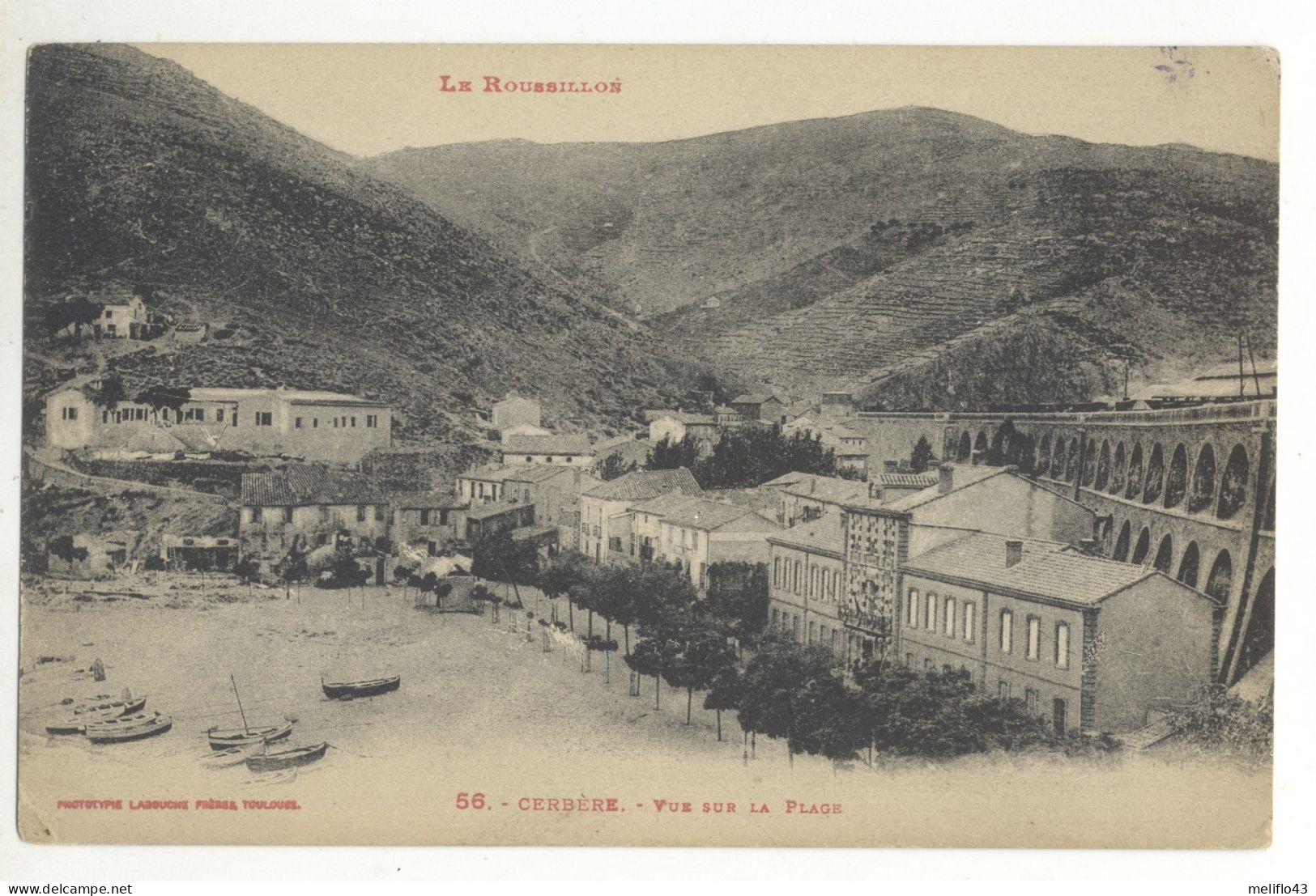 66/CPA - Cerbère - Vue Sur La Plage - Cerbere