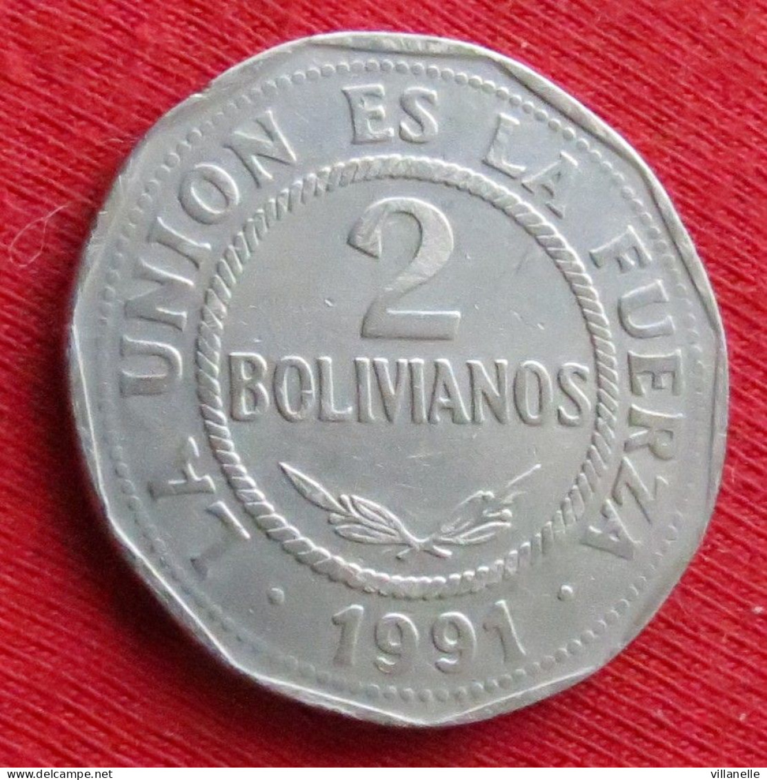 Bolivia 2 Boliviano 1991 Bolivie W ºº - Bolivia